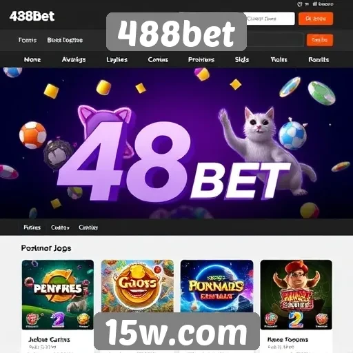 Diversidade de jogos disponíveis no 488bet